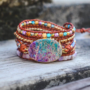 Intense Emperor Jasper Wrap Bracelet-Your Soul Place
